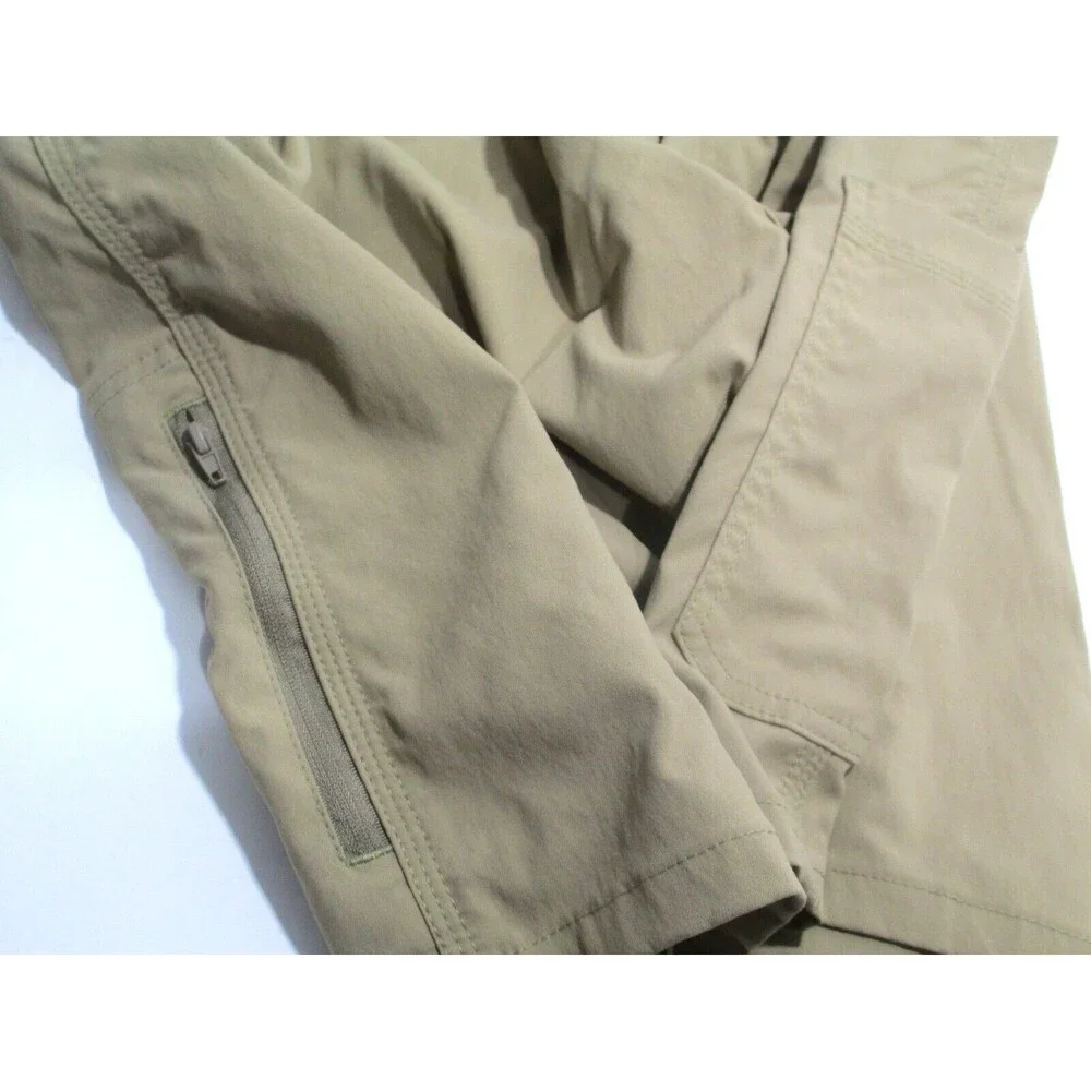 Wrangler Men Shorts Size 44x10 Tan Nylon Reinforced Waist